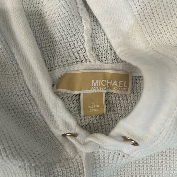 Michael Kors Cream Hooded Sweater - Picture 3 of 3